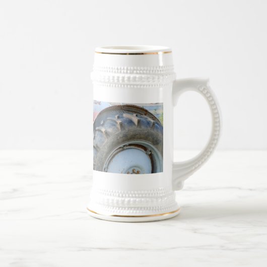 antiek trekker bierpul (Rechts)