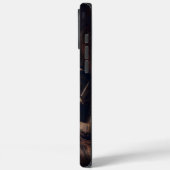 Antiek trekker op leder Case-Mate iPhone case (Achterkant / Links)