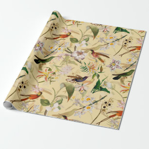 Antiek Tropisch Oerwoud van Hummingbird Vanill Cadeaupapier