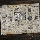 Antiek tuinbouw Ads Ephemera Tissuepapier