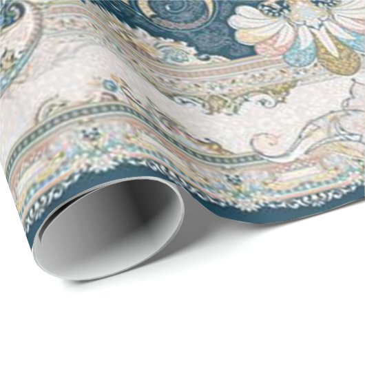 Antiek Turks Perzisch tapijttapijt Cadeaupapier (Rol Hoek)