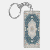 Antiek Turks Perzisch tapijttapijt Sleutelhanger (Voorkant Links)