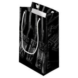 Antiek typemachine geschenktas voor schrijvers klein cadeauzakje