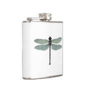 antiek typografische libellen heupfles (Rechts)