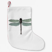 antiek typografische  libellen kleine kerstsok (Voorkant)