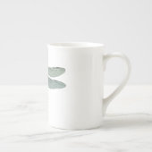 antiek typografische  libellen porselein kop (Rechts)