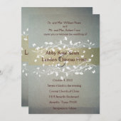 Antiek uitnodiging tot bruiloft (Voorkant / Achterkant)