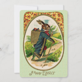 Antiek uitnodiging tot het uitnodigen van Pasen