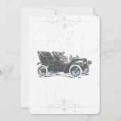 Antiek uitnodiging voor de geboorte van de auto (Achterkant)