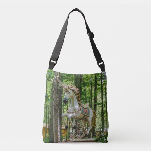 Antiek Unicorn Crossbody Tas (Voorkant)