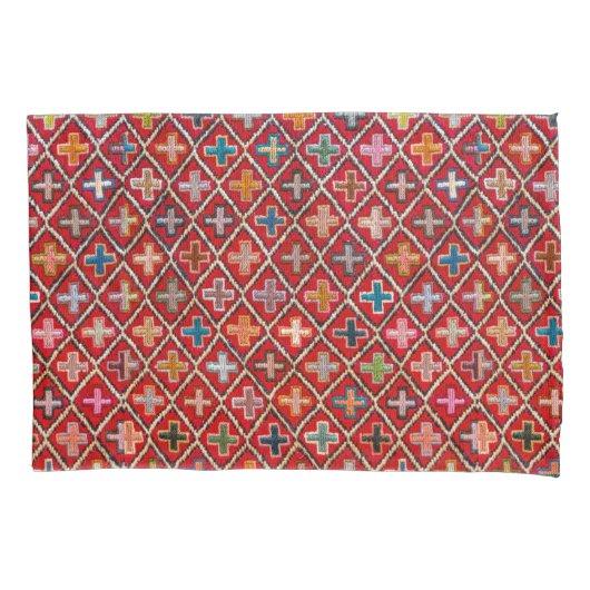 Antiek uniek Perzisch Kilim Rug Kussensloop (Voorkant-Links)