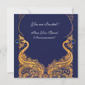 Antiek vaartuig,Dolfijnen,Goud,Navyblauw Monogram Kaart (Achterkant)