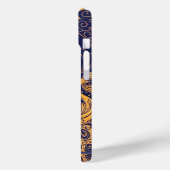 Antiek vaartuig, dolfijnen, goud, nicht, marinebla Case-Mate iPhone case (Achterkant / Links)