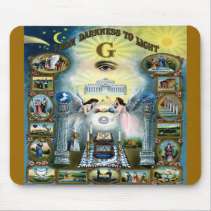 Antiek vaartuig Freemasonry Masonic Hazen Muismat