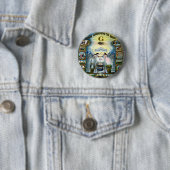Antiek vaartuig Freemasonry Masonic Hazen Ronde Button 5,7 Cm (In situ)