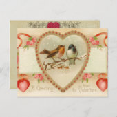 Antiek Valentijn Briefkaart (Voorkant / Achterkant)