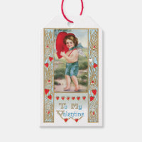 Antiek Valentijn Cupid Heart