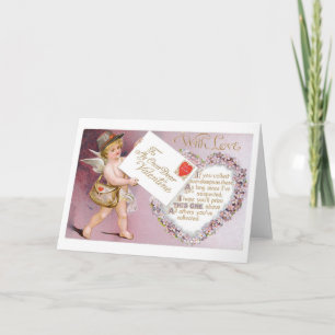 Antiek Valentijn Feestdagen Kaart