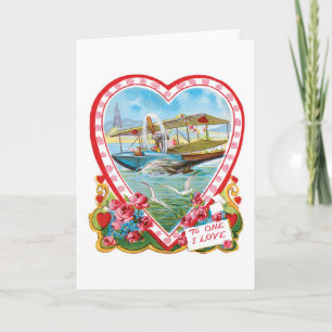 Antiek Valentijn Feestdagen Kaart