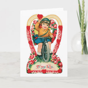 Antiek Valentijn Feestdagen Kaart