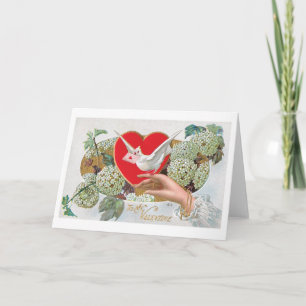 Antiek Valentijn Feestdagen Kaart