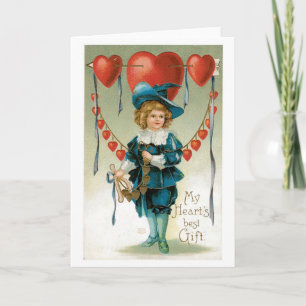 Antiek Valentijn Feestdagen Kaart