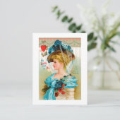 Antiek Valentijn Feestdagenkaart (Staand voorkant)