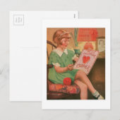 Antiek Valentijn Feestdagenkaart (Voorkant / Achterkant)