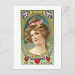 Antiek Valentijn Feestdagenkaart