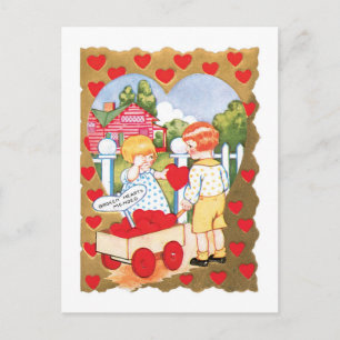 Antiek Valentijn Feestdagenkaart