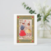 Antiek Valentijn Feestdagenkaart (Staand voorkant)