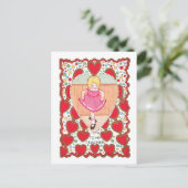 Antiek Valentijn Feestdagenkaart (Staand voorkant)