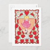 Antiek Valentijn Feestdagenkaart (Voorkant / Achterkant)