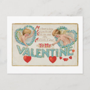 Antiek Valentijn Feestdagenkaart