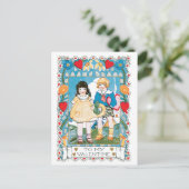 Antiek Valentijn Feestdagenkaart (Staand voorkant)