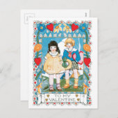 Antiek Valentijn Feestdagenkaart (Voorkant / Achterkant)