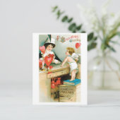 Antiek Valentijn Feestdagenkaart (Staand voorkant)