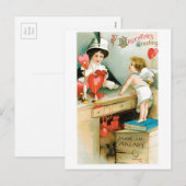 Antiek Valentijn Feestdagenkaart (Voorkant / Achterkant)