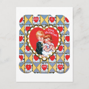 Antiek Valentijn Feestdagenkaart