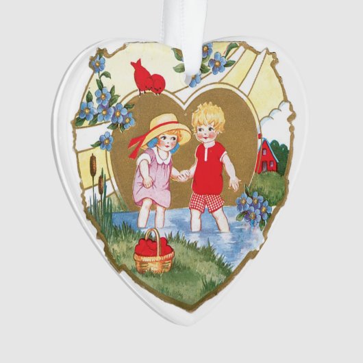 Antiek Valentijn Ornament (voorkant)