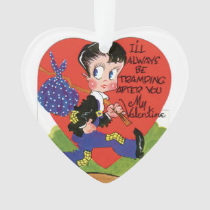 Antiek Valentijn Ornament