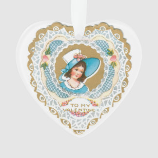 Antiek Valentijn Ornament