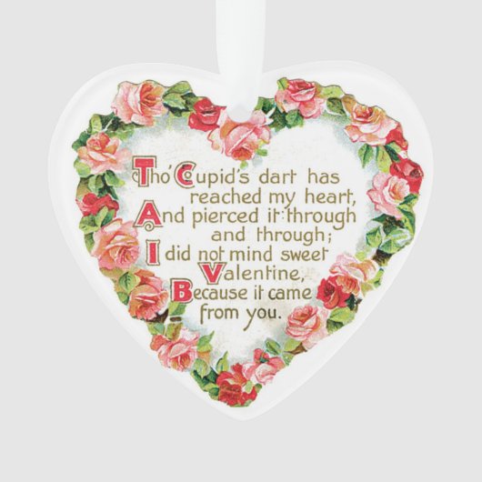 Antiek Valentijn Ornament (voorkant)