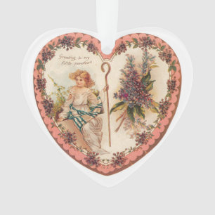 Antiek Valentijn Ornament