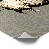 Antiek Varkens  tekening Poster (Hoek)