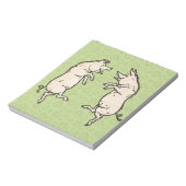 antiek varkensdans notitieblok (Gedraaid)