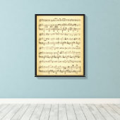 Antiek vel muziek canvas afdruk (Insitu (Houten vloer))