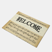 Antiek vel muziek deurmat (Schuin)