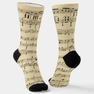 Antiek vel muziek sokken