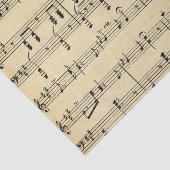 Antiek vel muziek tissuepapier (Detail)